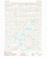 Steverson Lake 1987 topographic map thumbnail