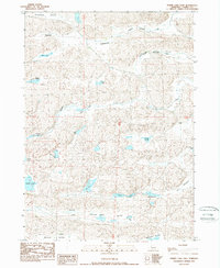Turpin Lake East 1989 topographic map thumbnail