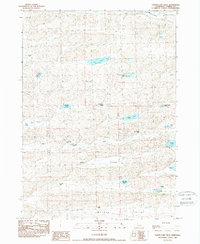 Turpin Lake West 1989 topographic map thumbnail