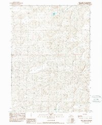 Twin Lakes NE 1989 topographic map thumbnail
