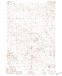 University Lake NE 1983 topographic map thumbnail