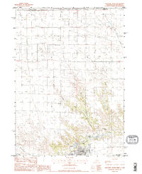 Valentine North 1983 topographic map thumbnail