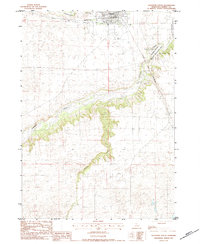 Valentine South 1983 topographic map thumbnail