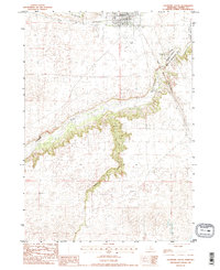 Valentine South 1983 topographic map thumbnail
