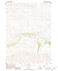 Valentine SW 1983 topographic map thumbnail