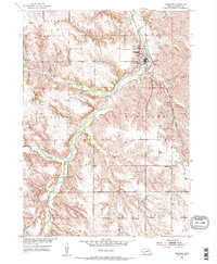 Verdigre 1954 topographic map thumbnail