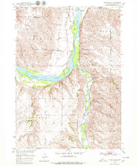 Verdigre NE 1950 topographic map thumbnail