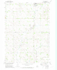 Wausa 1971 topographic map thumbnail