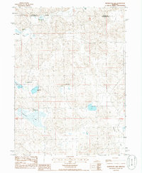 Whitewater Lake 1985 topographic map thumbnail