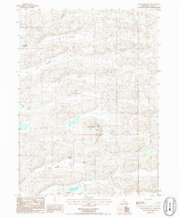 Wild Horse Hill 1986 topographic map thumbnail