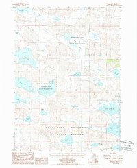 Willow Lake 1985 topographic map thumbnail