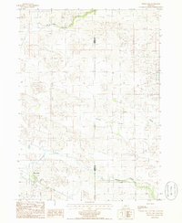 Wood Lake 1985 topographic map thumbnail