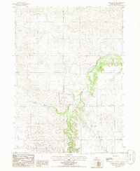Wood Lake NE 1985 topographic map thumbnail