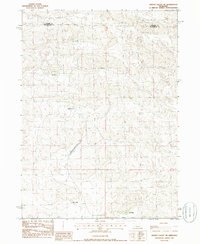 Wright Valley NE 1985 topographic map thumbnail