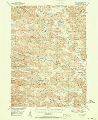 Bull Lake 1951 topographic map thumbnail
