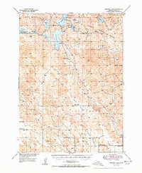 Crescent Lake 1950 topographic map thumbnail