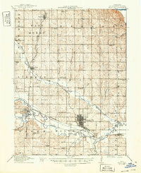 Falls City 1915 topographic map thumbnail