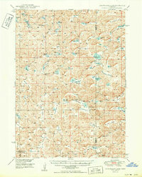Longfellow Lake 1950 topographic map thumbnail