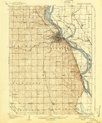 Nebraska City 1907 topographic map thumbnail