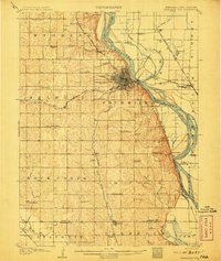 Nebraska City 1907 topographic map thumbnail