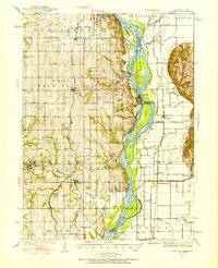 Nehawka 1935 topographic map thumbnail