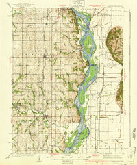 Nehawka 1940 topographic map thumbnail