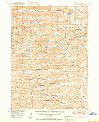 Steverson Lake 1951 topographic map thumbnail