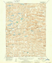 Wolf Lake 1951 topographic map thumbnail