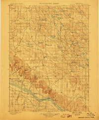 Browns Creek 1899 topographic map thumbnail