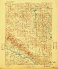 Browns Creek 1899 topographic map thumbnail