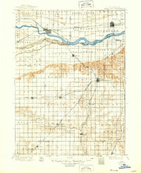 David City 1899 topographic map thumbnail