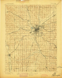 Lincoln 1897 topographic map thumbnail