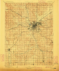 Lincoln 1897 topographic map thumbnail
