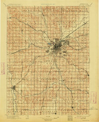 Lincoln 1897 topographic map thumbnail