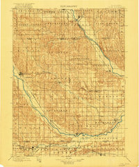 Loup 1899 topographic map preview
