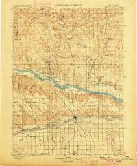 Ogallala 1900 topographic map thumbnail