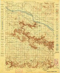 Scotts Bluff 1898 topographic map thumbnail