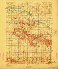 Scotts Bluff 1898 topographic map thumbnail