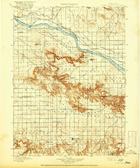 Scotts Bluff 1898 topographic map thumbnail