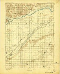 Stromsburg 1896 topographic map preview