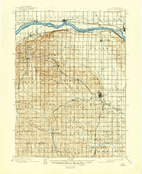 Wahoo topographic map thumbnail