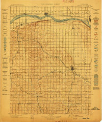 Wahoo 1899 topographic map preview