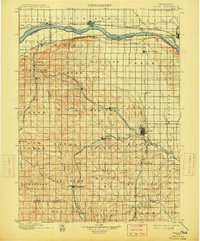 Wahoo 1899 topographic map thumbnail