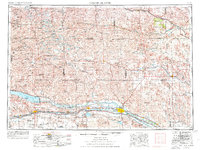 North Platte 1954 topographic map thumbnail