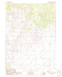 Ackerman Canyon 1986 topographic map thumbnail