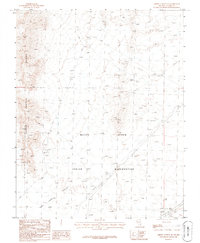 Arrow Canyon SE 1986 topographic map thumbnail