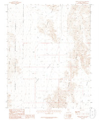Arrow Canyon SW 1986 topographic map thumbnail