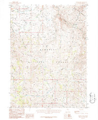 Badger Creek 1986 topographic map thumbnail