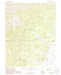 Badger Gulch 1985 topographic map thumbnail