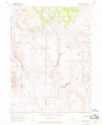Badger Mtn SE 1966 topographic map thumbnail